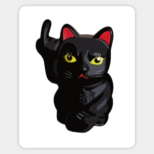 Un-lucky cat Sticker